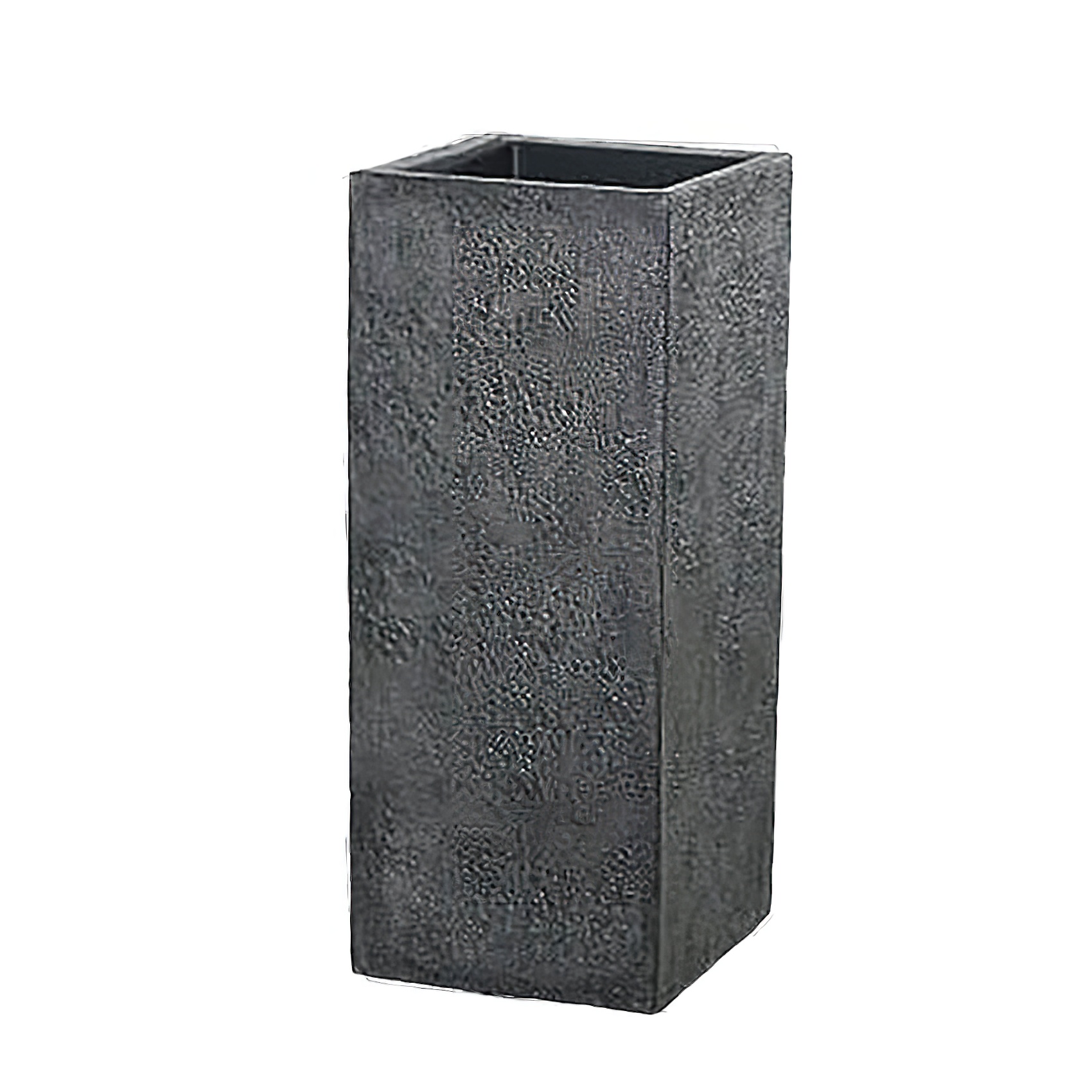 Pot carré de haute qualité avec surface texturée pour le jardin