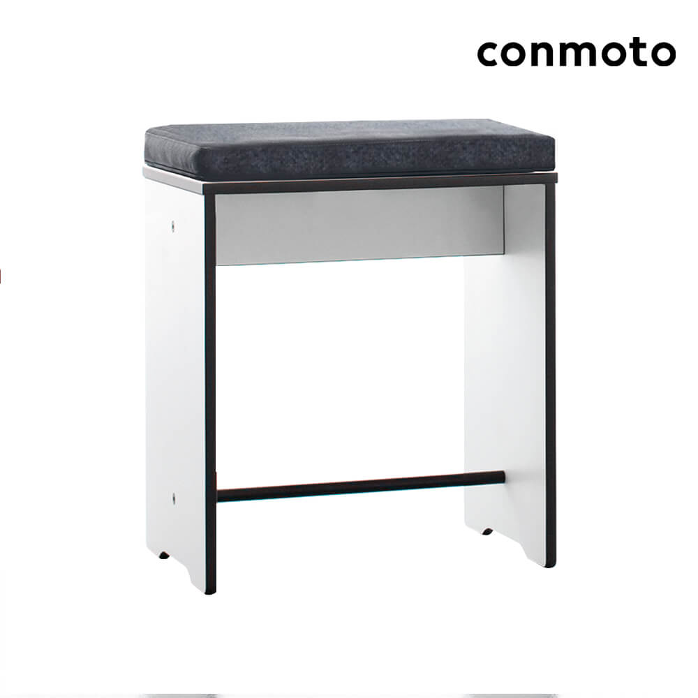 Robuste Sunbrella Garten Hocker Sitzauflage  - Riva Sitzkissen / Anthrazit