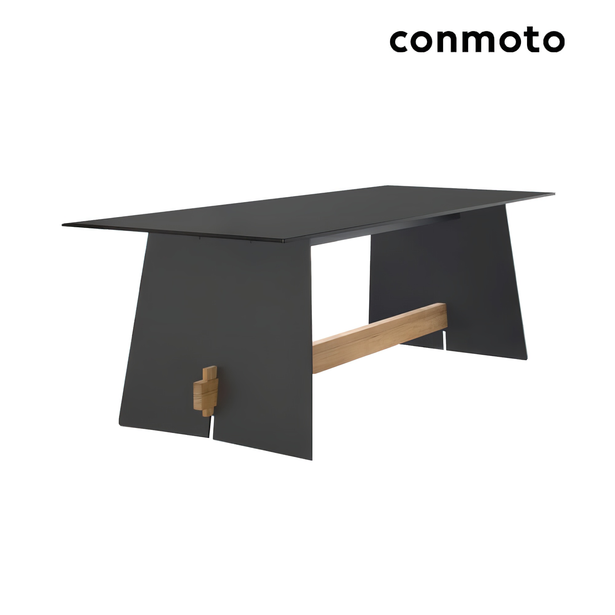 HPL Gartenbank ohne Rückenlehne - 4-Sitzer - Tension Bank / Anthrazit / ohne Auflage