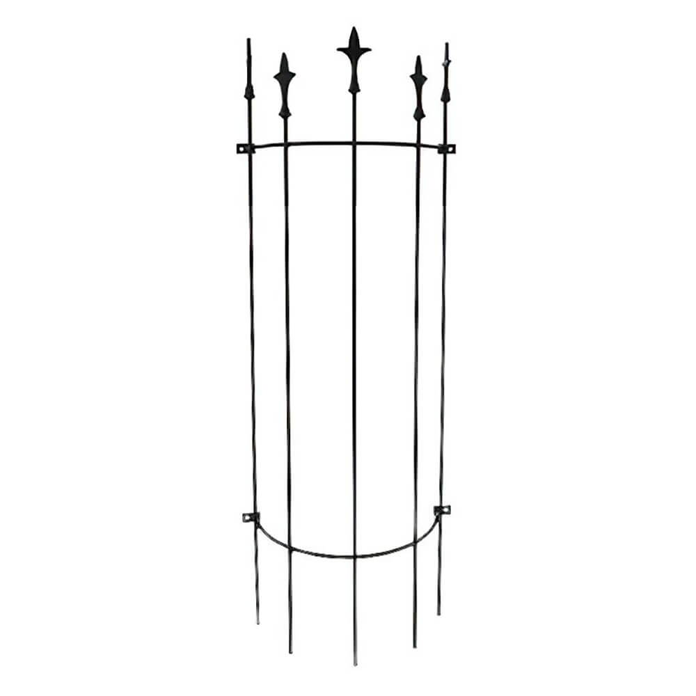 Rankenhilfe halbrund aus Metall mit Lilienspitzen - Halorium