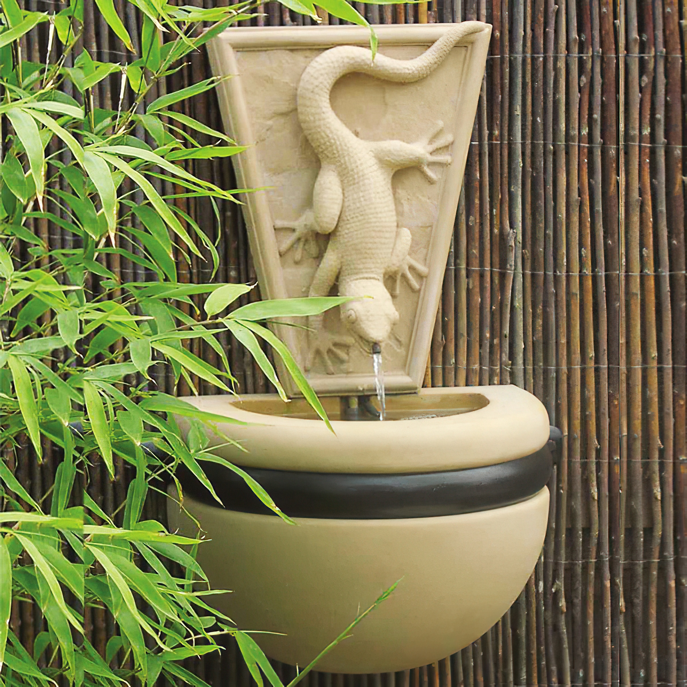 Garten Wandbrunnen modern - Ebenavia / Sand