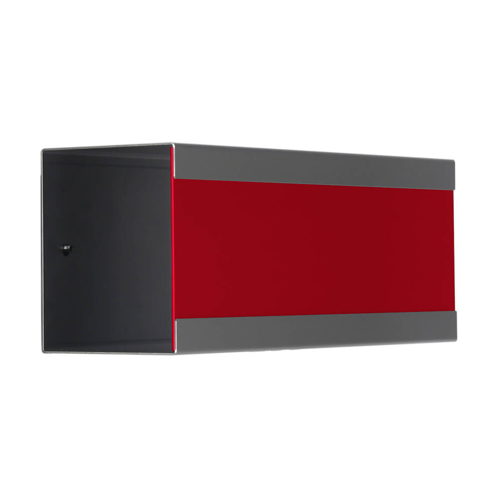 Moderne Zeitungsrolle Edelstahl Design rot - Asklepios