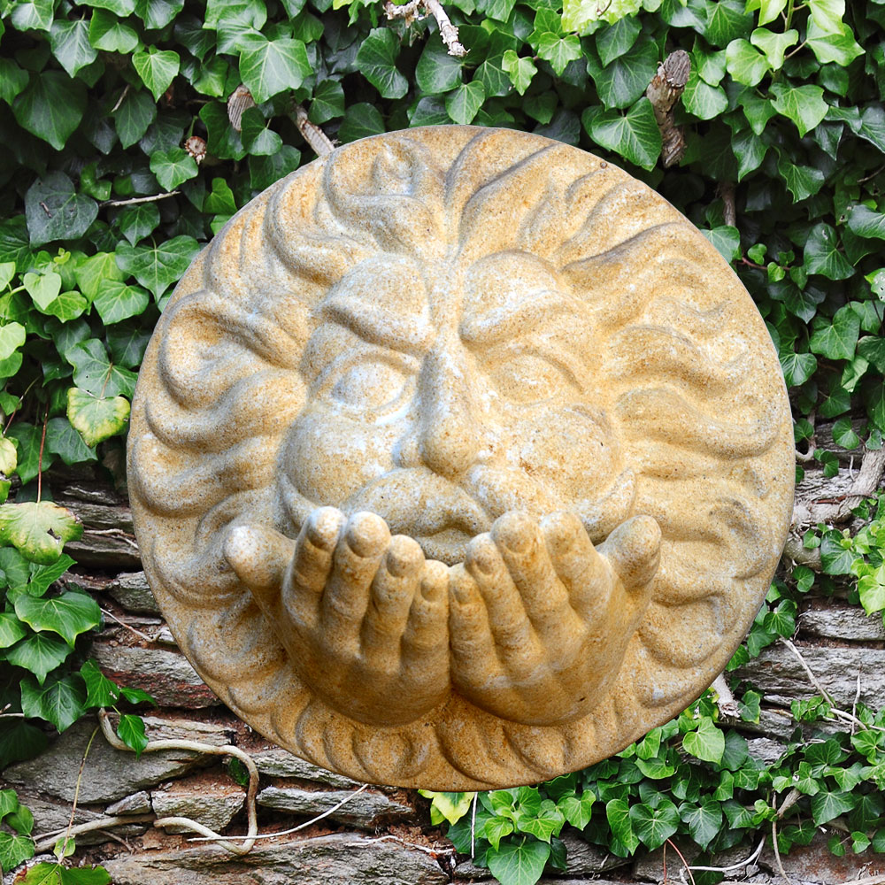 Garten Deko Wandrelief - Bora / Portland weiß