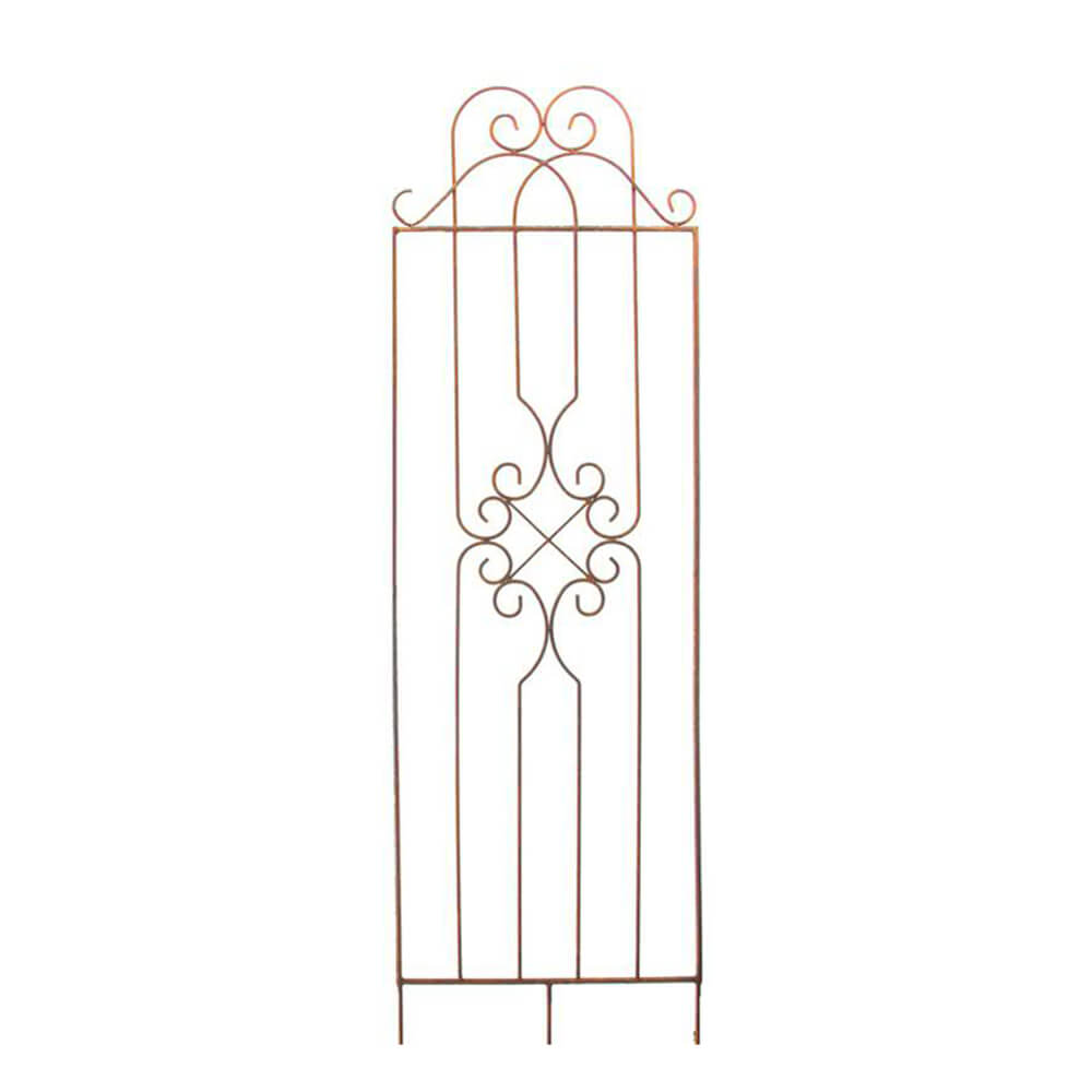 Metall Rankgitter mit Wappen - Rost - Insignis