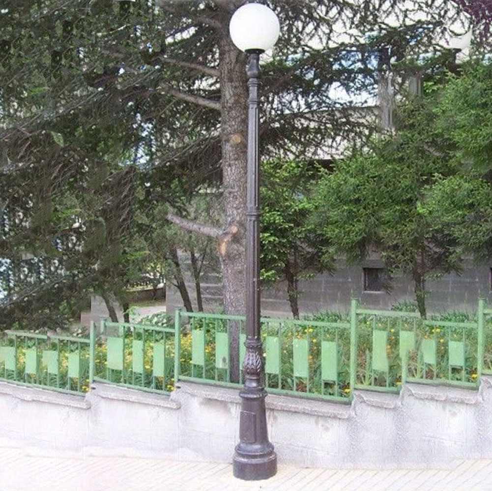 Schlichte Parkleuchte aus Gusseisen für Außenanlagen - Vannda