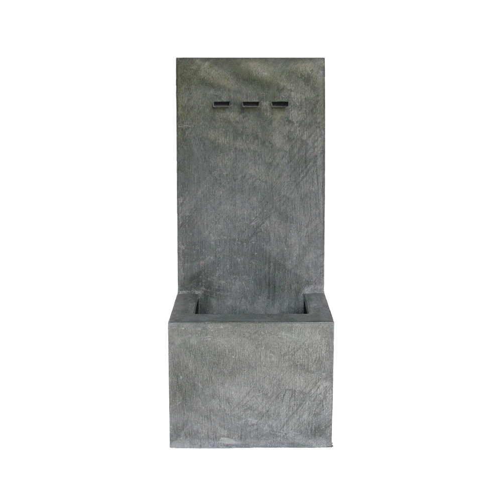 Hoher Wand Gartenbrunnen mit 3 Ausläufen - Metall - Truwina / Stahl galvanisiert