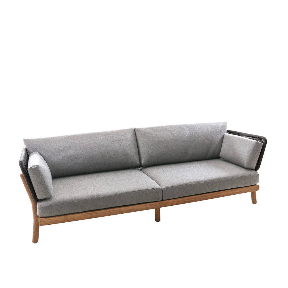 Elegantes Gartensofa aus Teakholz mit Polstern - Claire Gartensofa