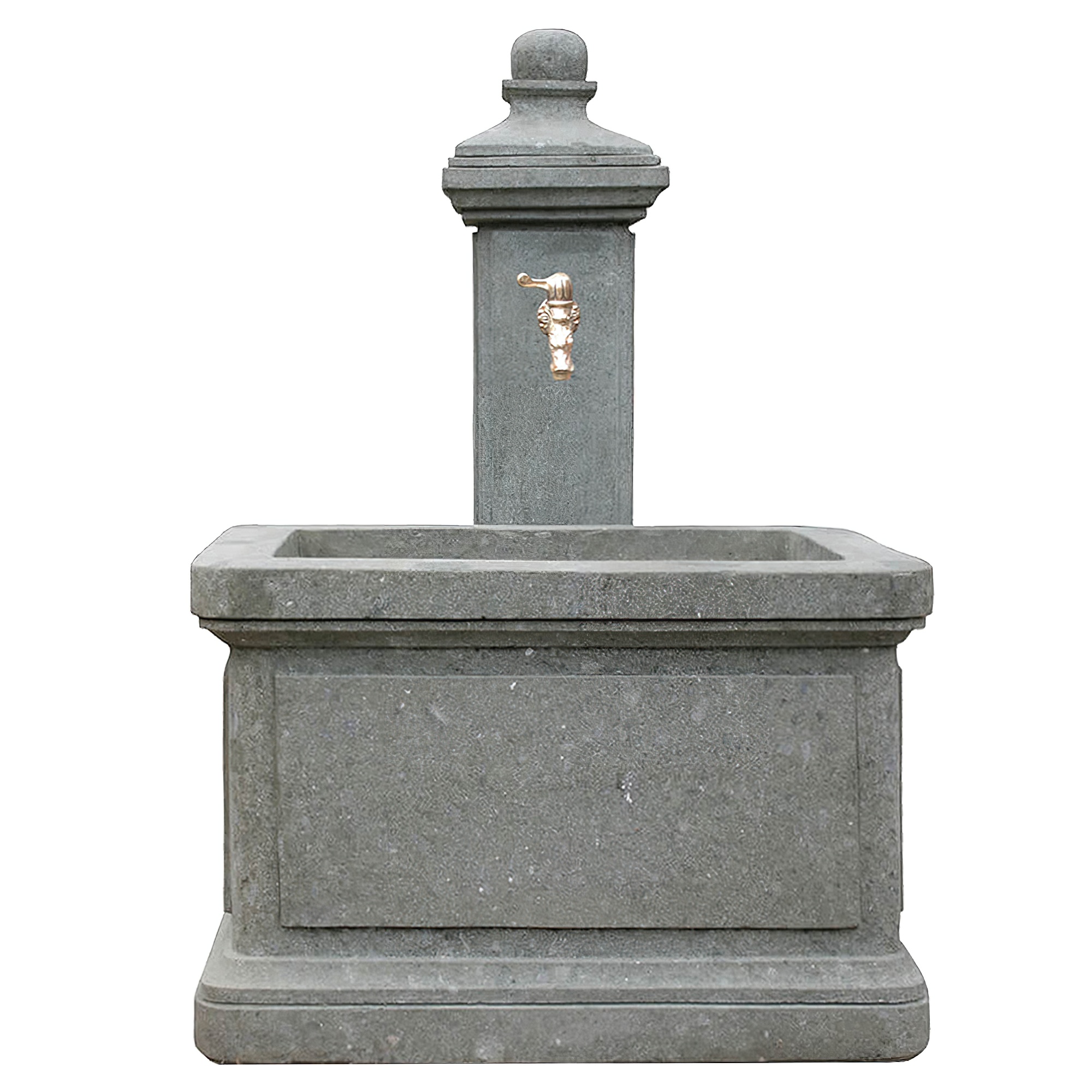 Klassischer Gartenbrunnen aus Naturstein - Asaka / 80x70x60cm (HxBxT)