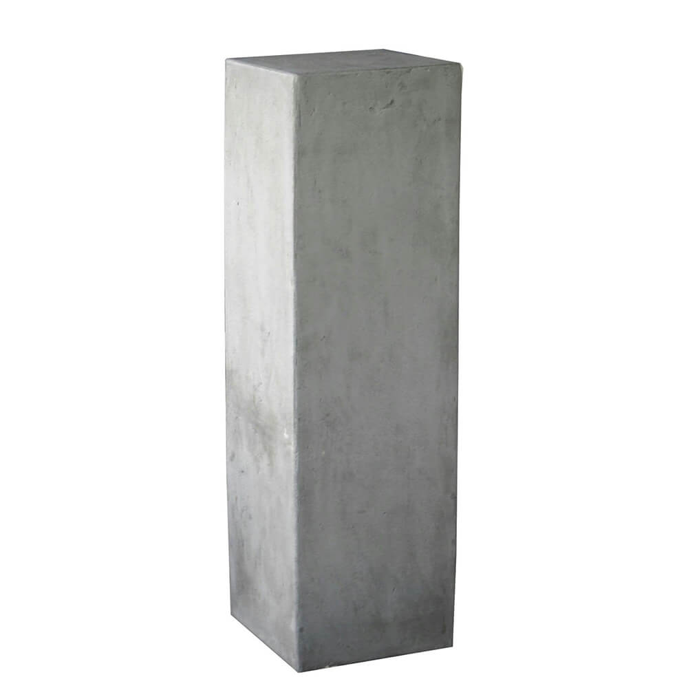 Eckige Outdoor Deko Säule aus Glasfaser-Beton - modern - Sepino / 100x29x29cm