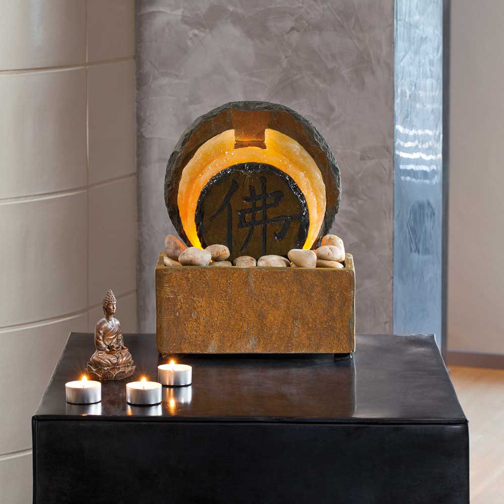 Zimmer Schieferbrunnen mit Beleuchtung - Yuan