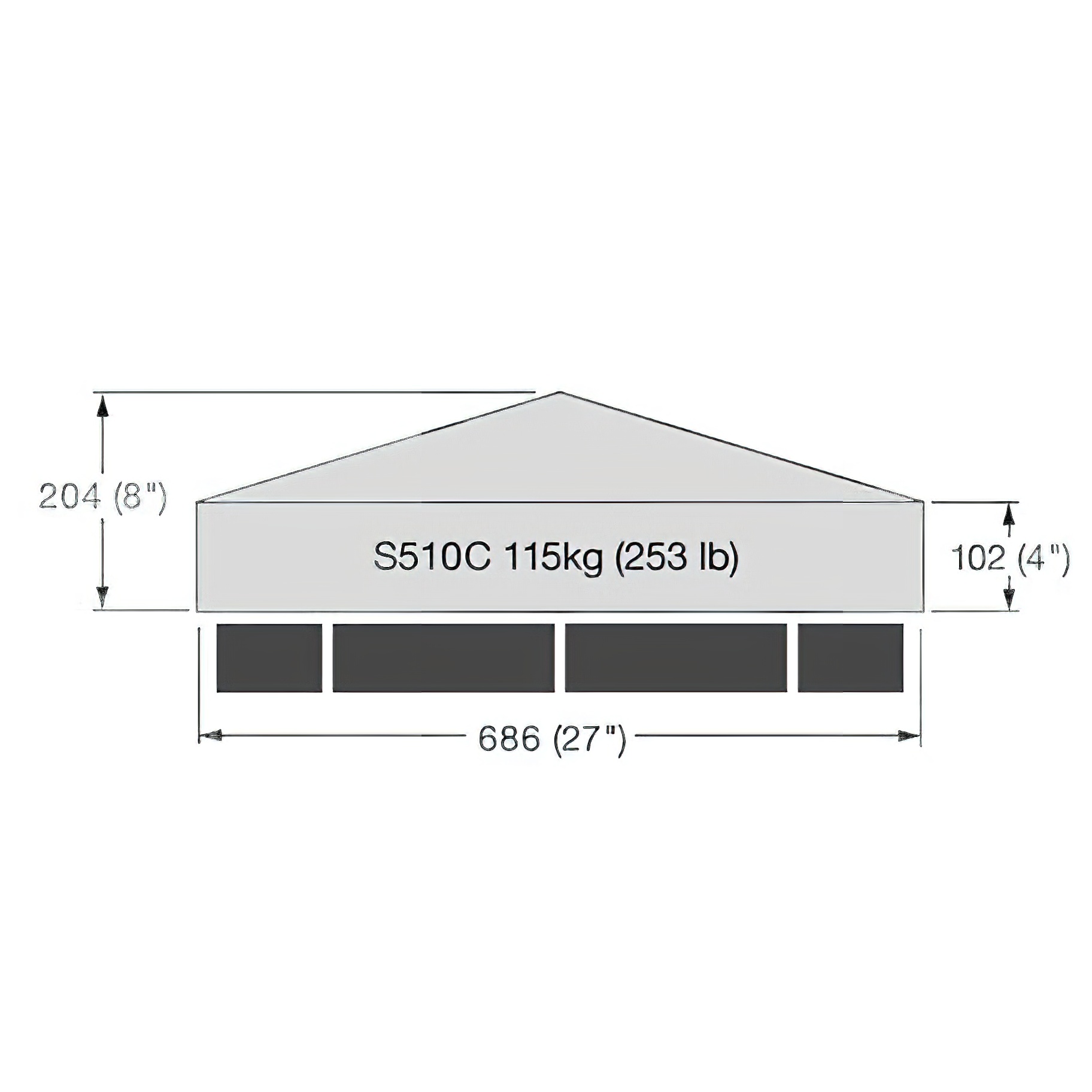 Historische Mauerpfeiler Kopf Abdeckplatte  / Sand / 50x50x24,6 cm (LxBxH)