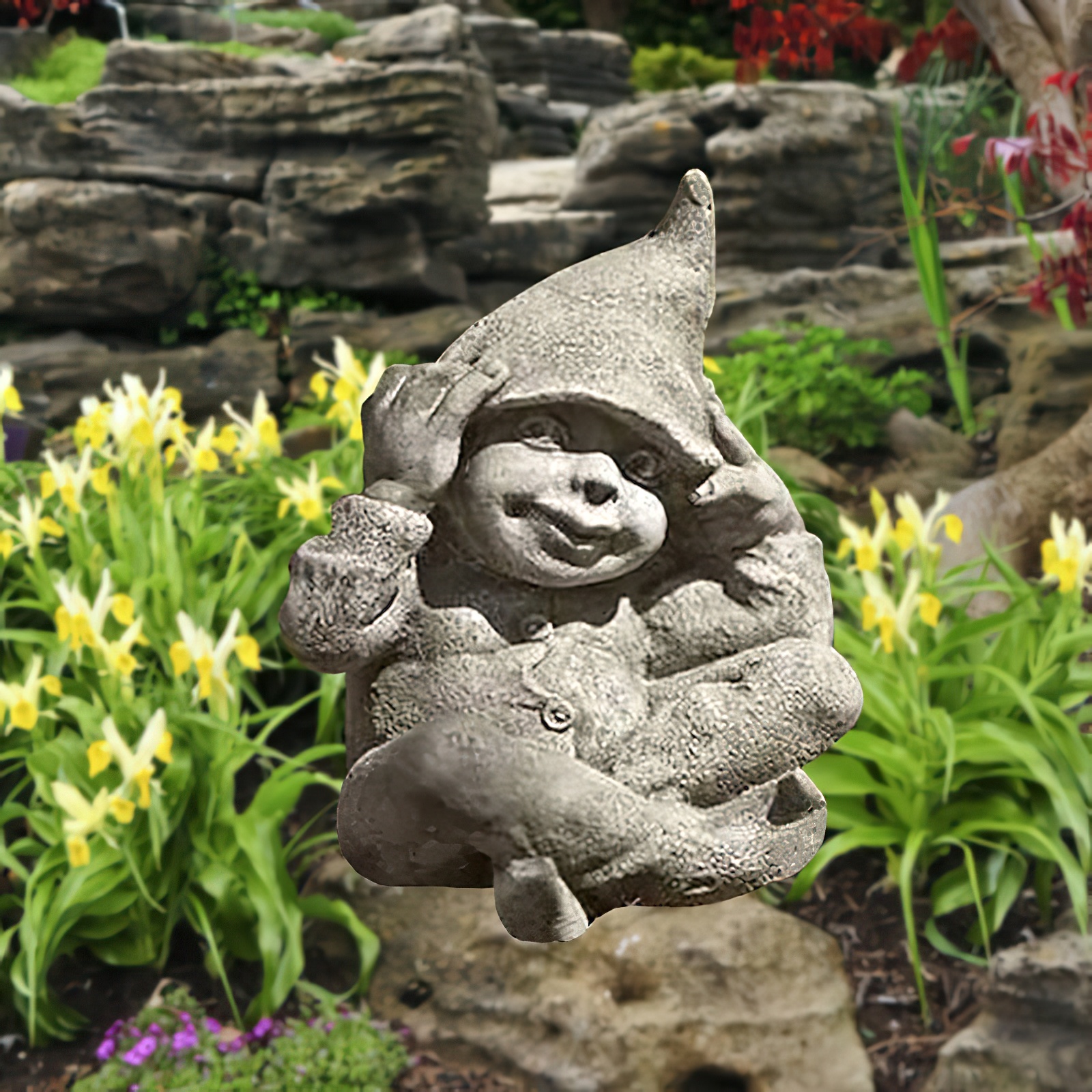 Lustige Wichtel Garten Steinskulptur - Farun