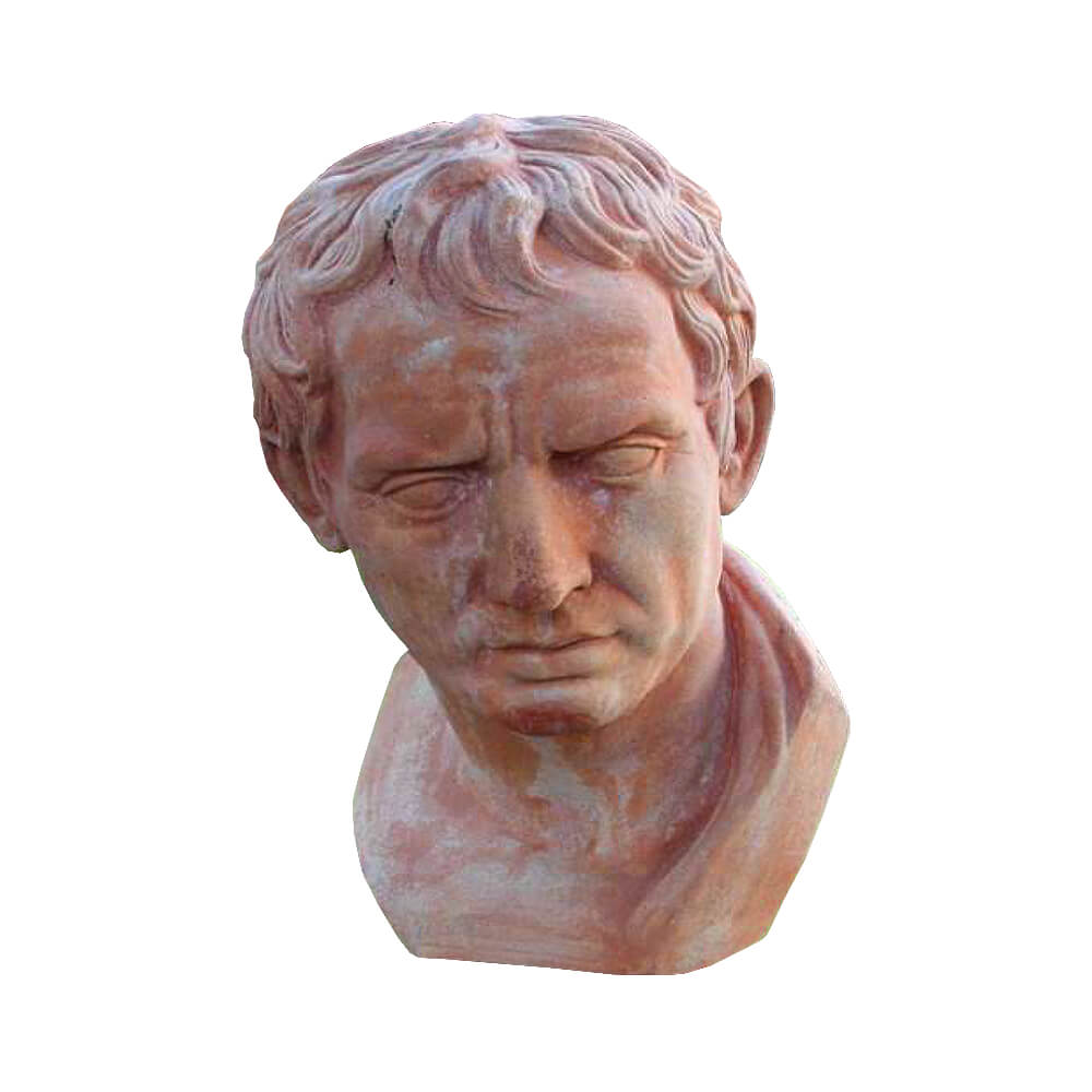 Stilvolle Männer Büste aus Terracotta - Ismaele