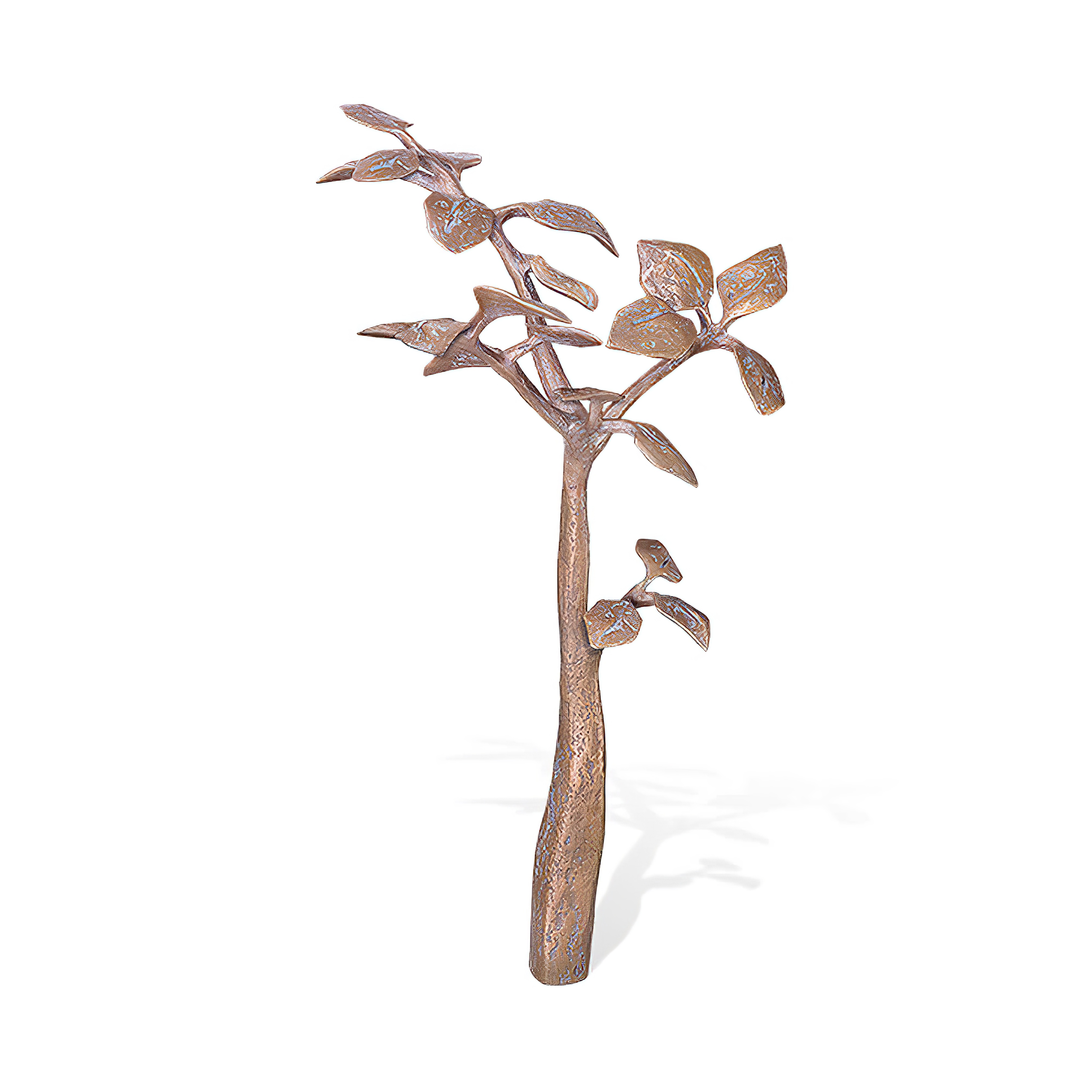 Elegante Gartenplastik Deko-Baum aus Bronze - Baum Undi / Bronze braun