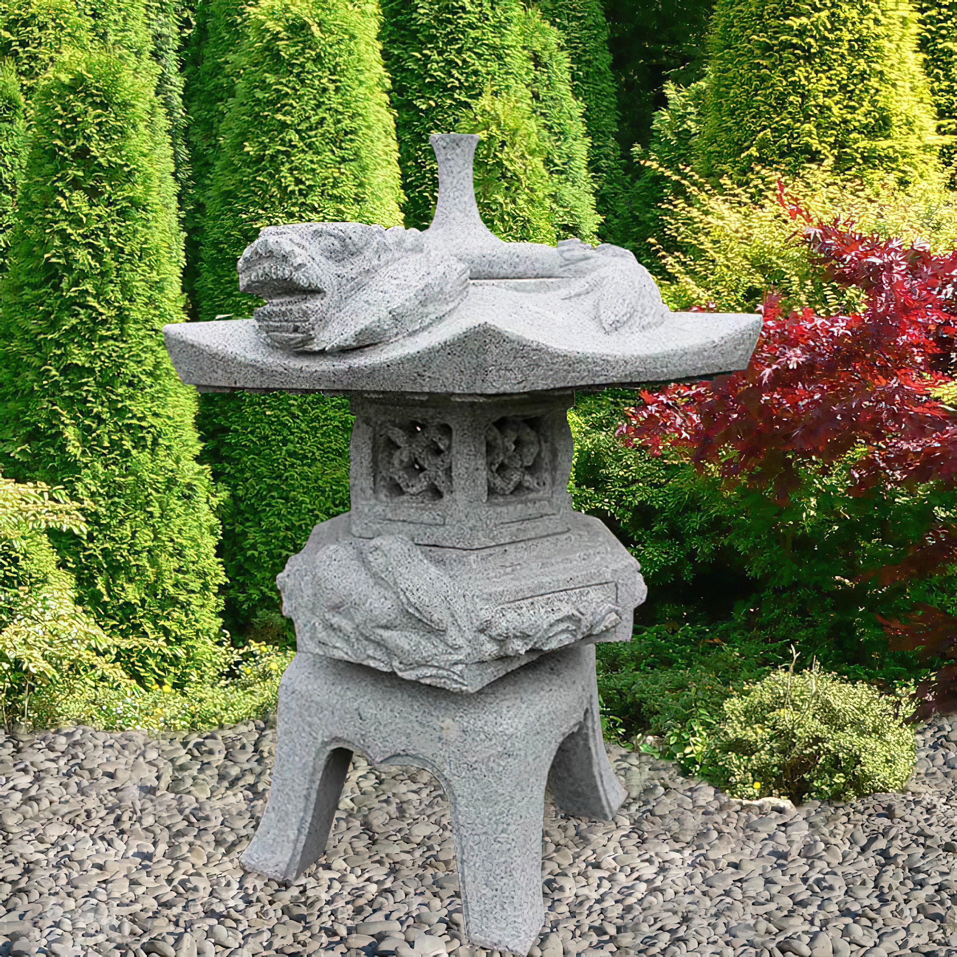 Japanische Garten Stein Laterne - Ichikawa / 60cm