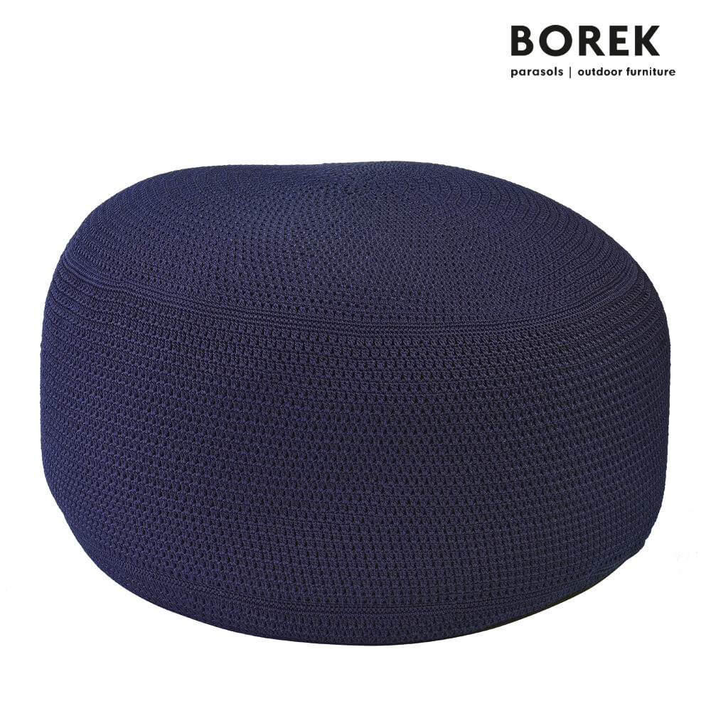 Garten Bodenkissen - Pouf - navy - Borek - Ardenza Seil - Crochette Sitzkissen