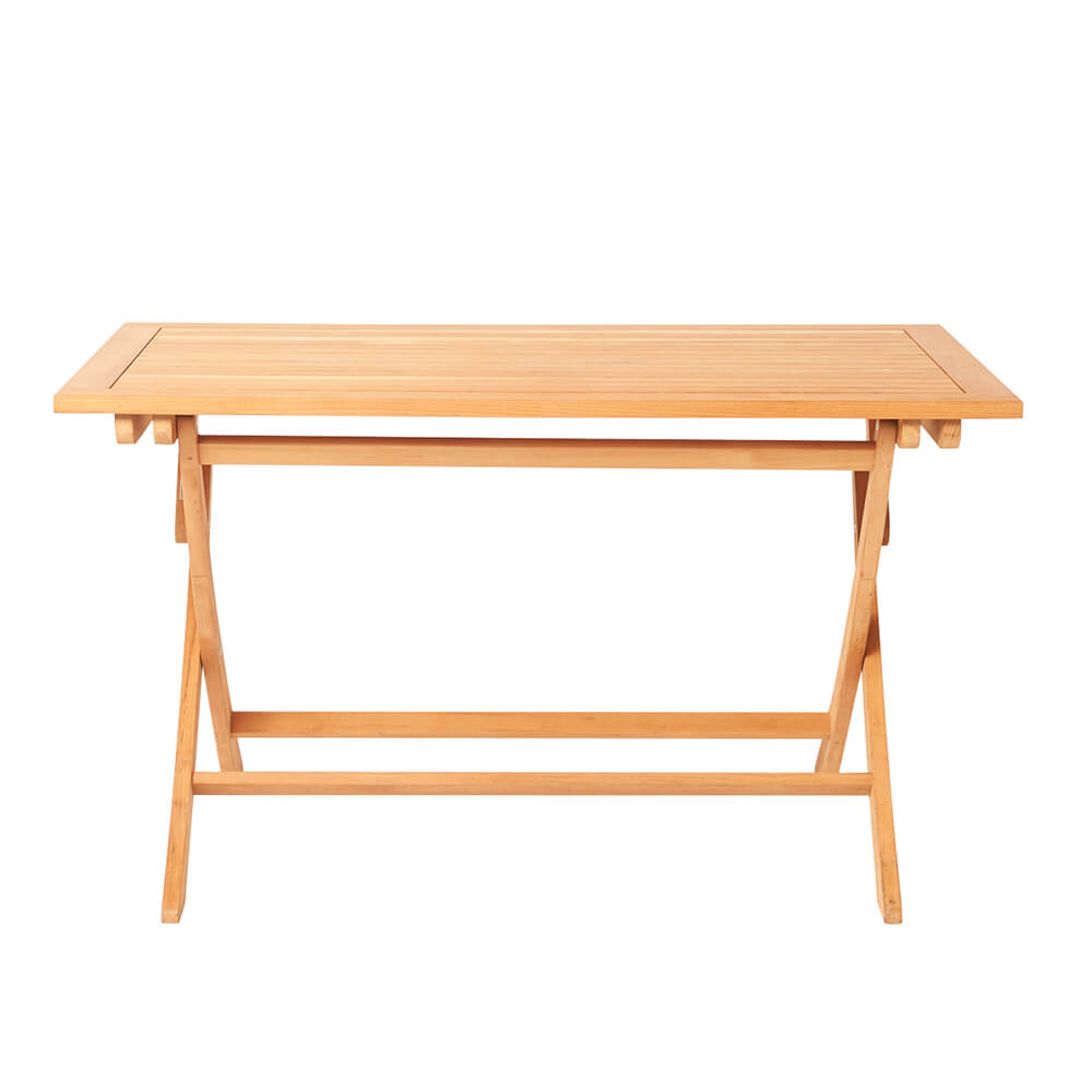 Eckiger Teakholz Gartentisch zum Klappen - Blake Klapptisch