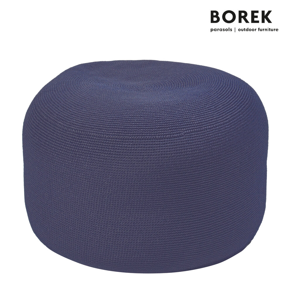 Rundes Outdoor Sitzkissen - Borek - navy - Ardenza Seil - Crochette Sitzkissen