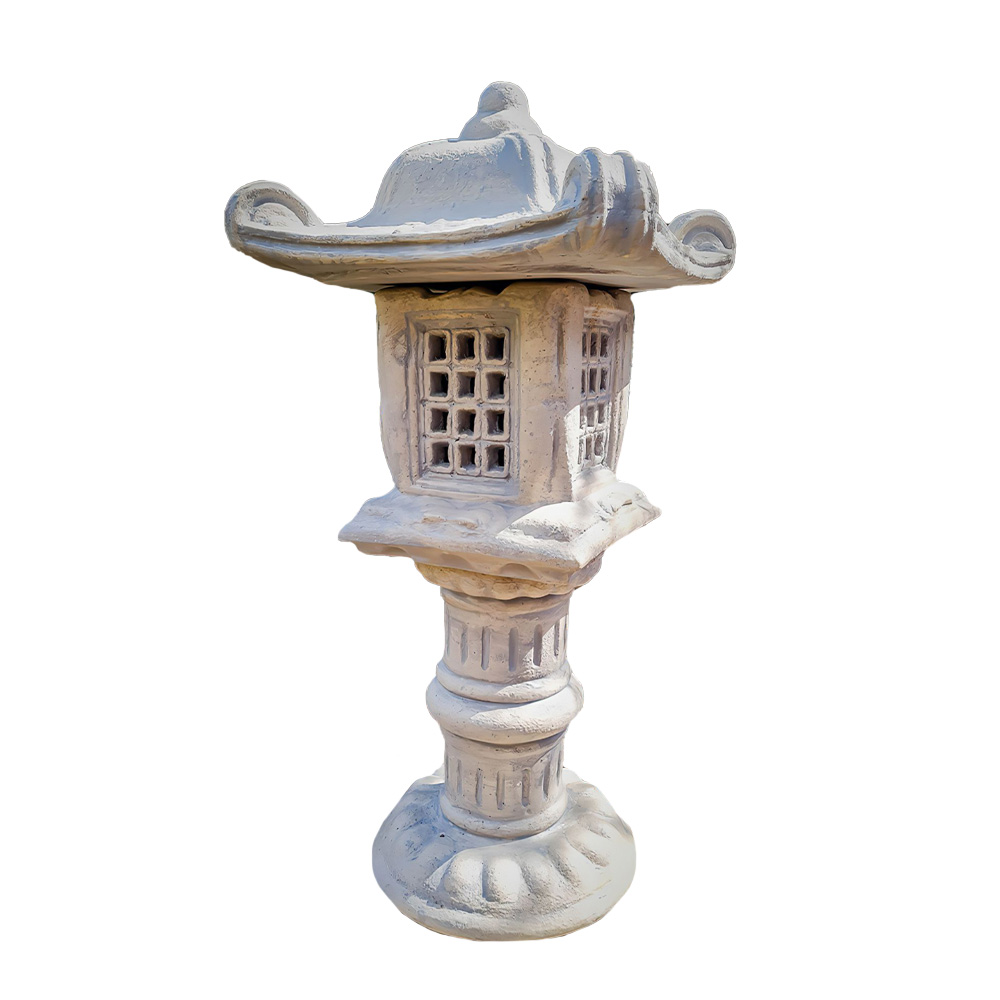 Säulen Leuchte im japanischen Design aus Steinguss - Euricius / Etna