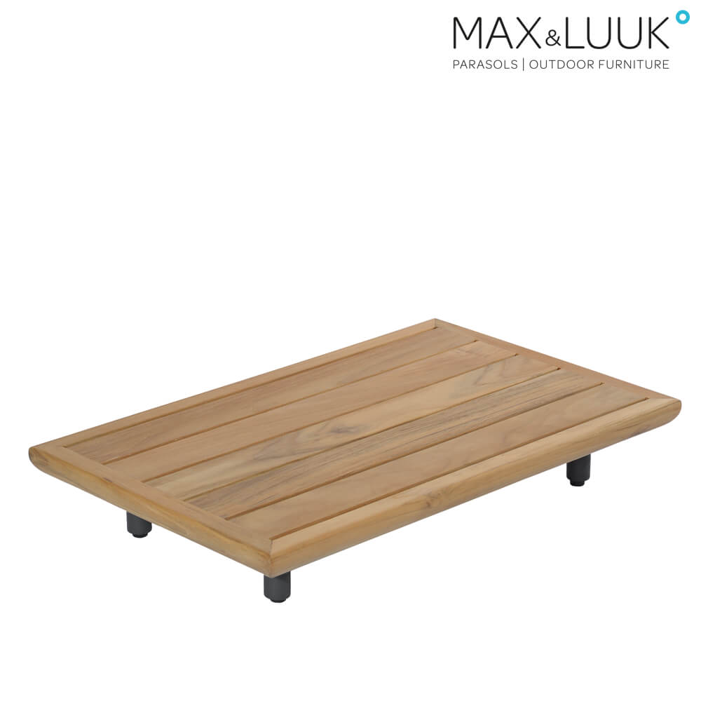 Couchtisch von Max & Luuk für die Gartenlounge aus Teakholz - Luke Couchtisch