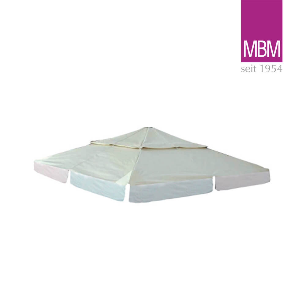 Ersatz-Dach für Gartenpavillons - MBM - PVC & Polyester - natur - 350x350cm - Ersatzdach Pavillon Romeo Elegance