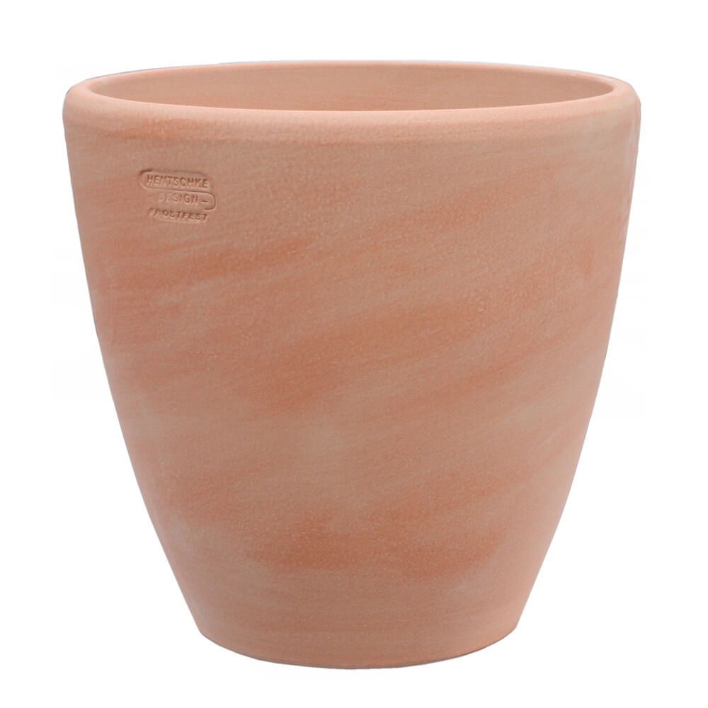 Pot de fleurs en terre cuite rond pour la décoration de jardin