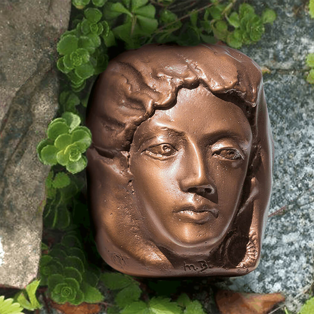 Kopf Wandrelief in limitierter Auflage - Bronze - Die Glänzende