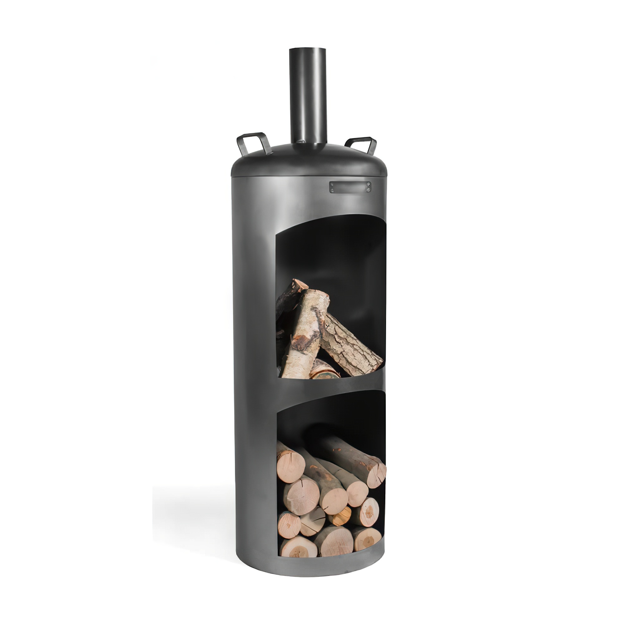 Runder Gartenofen als Outdoor Feuerstelle - Stahl - modernes Design - Foras Gartenofen