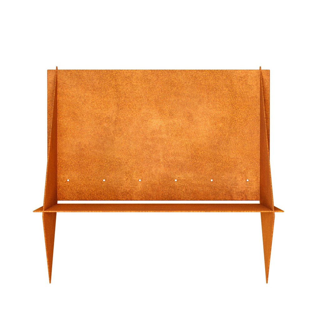 Langlebige Feuerschale aus wetterfestem Cortenstahl