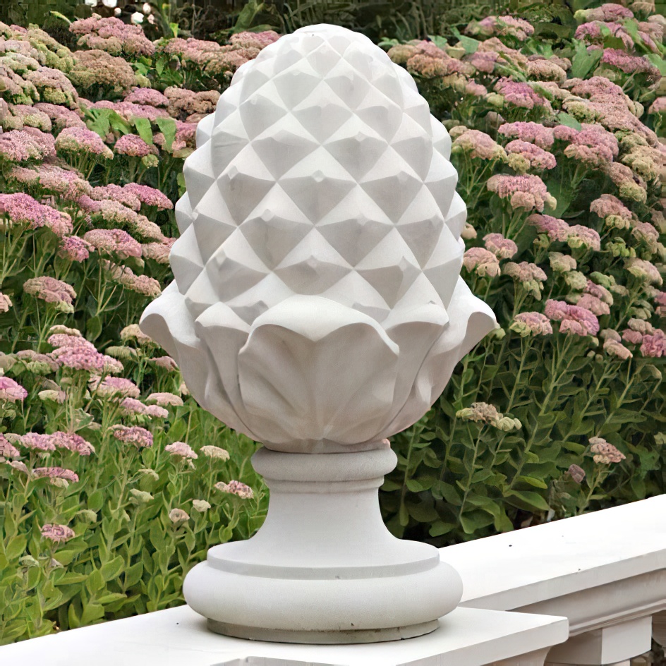 Steinguss Ananas Garten - Severus / Sand