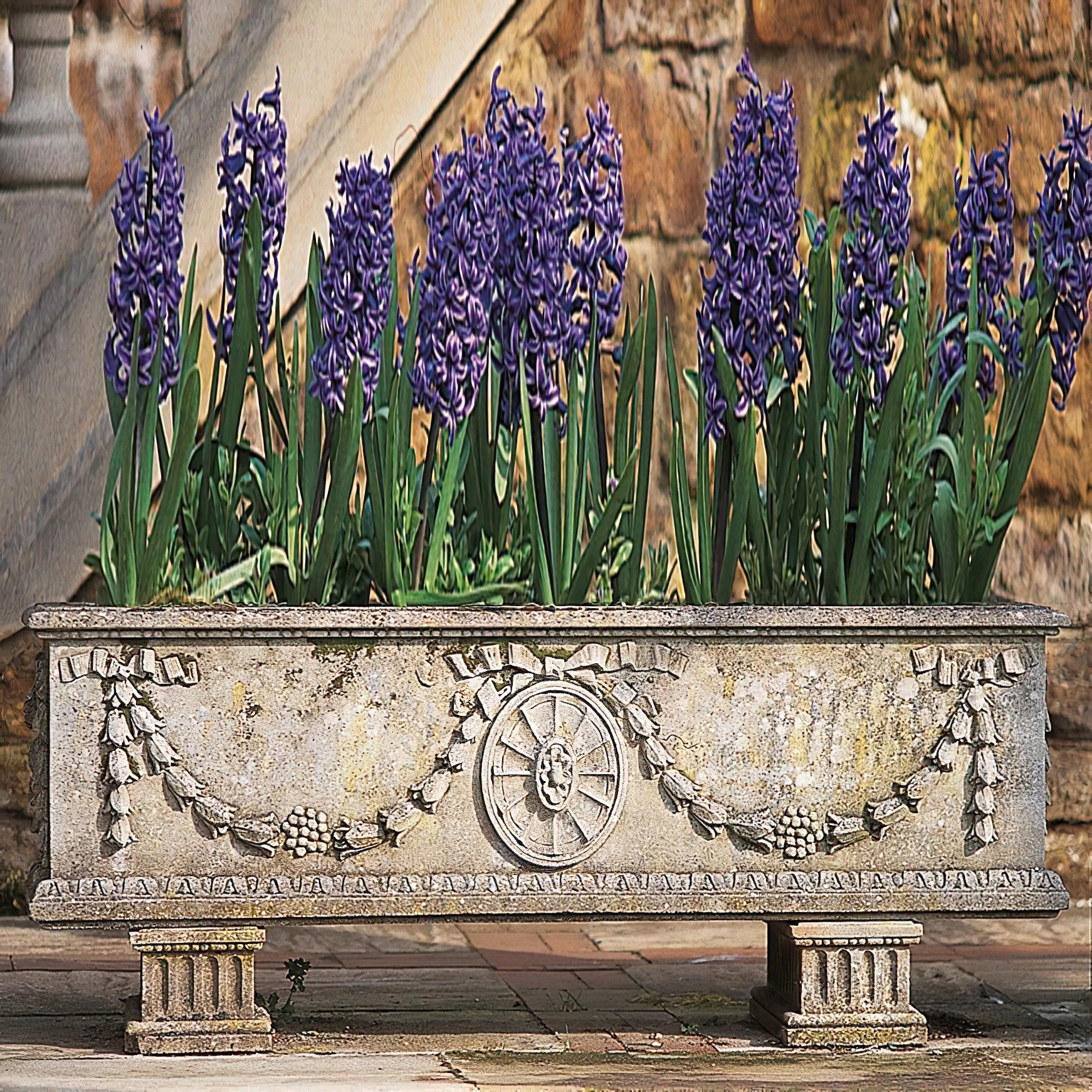 Stein Füße für Blumentrog - Ickwell Park / Sand