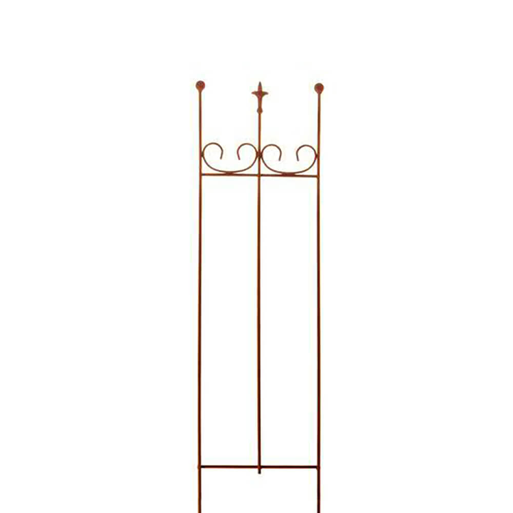 Schöne Rankhilfe mit französischer Lilie - Rost Metall - Furina