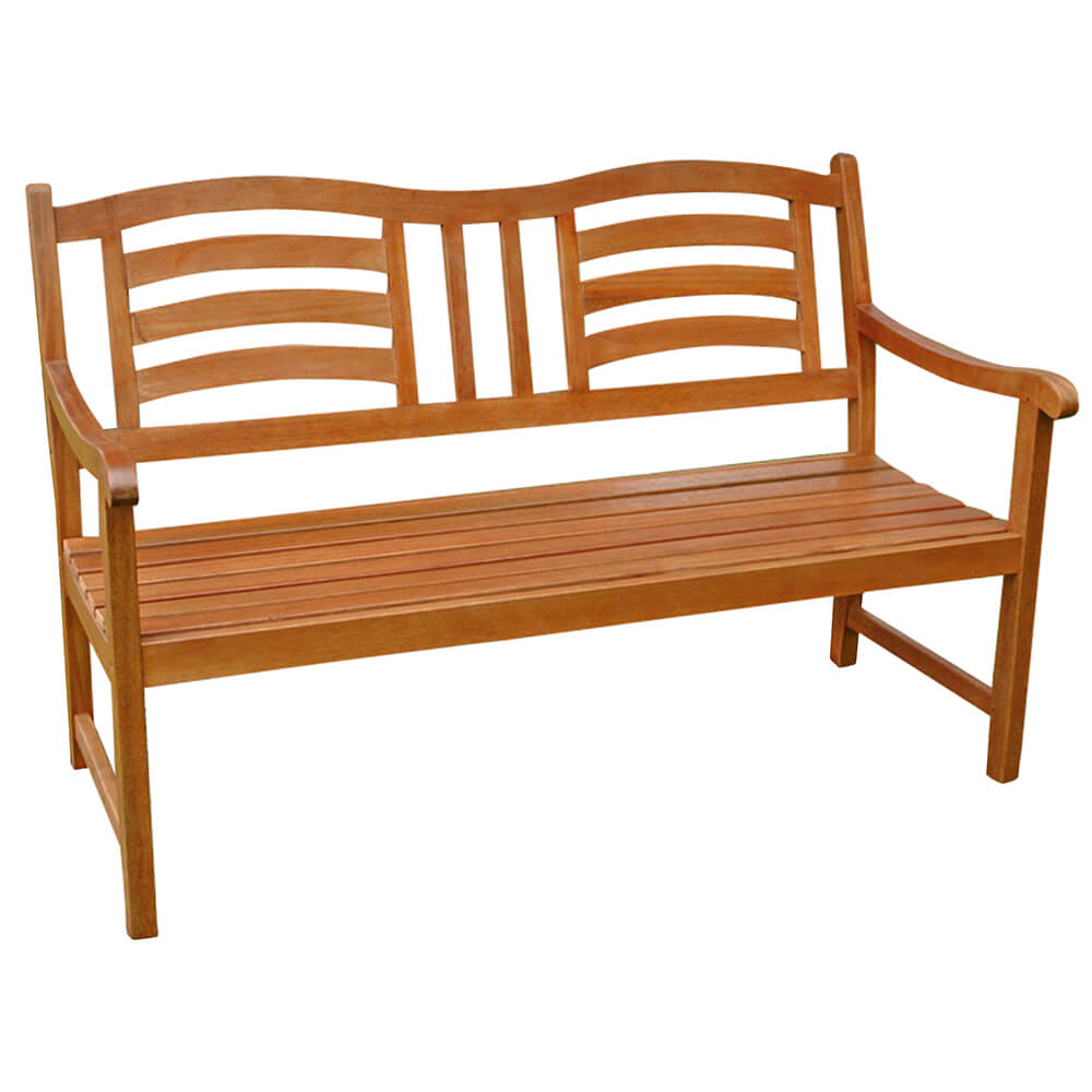 Wetterfeste 2,5 Sitzer Bank für Garten und Park - Holz - Camaldulensis Bank