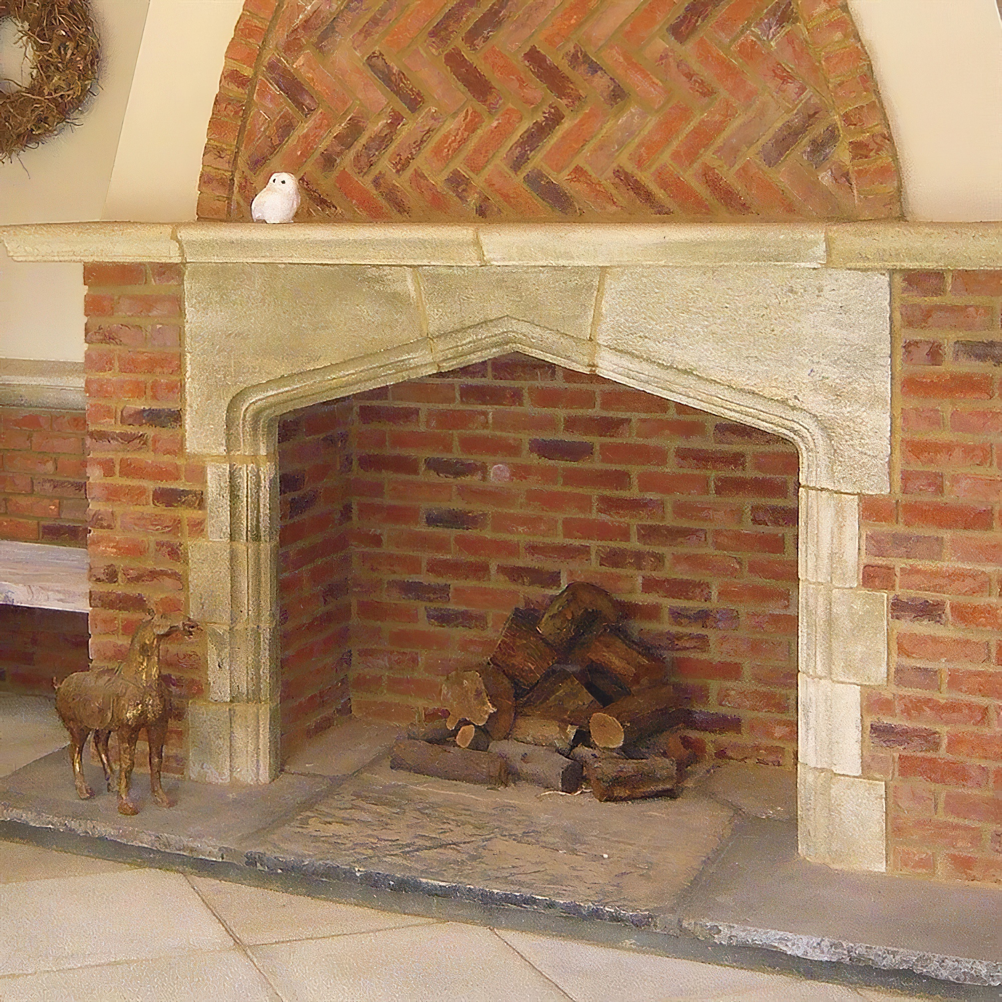 Antik Stein Kaminverkleidung - Manor House