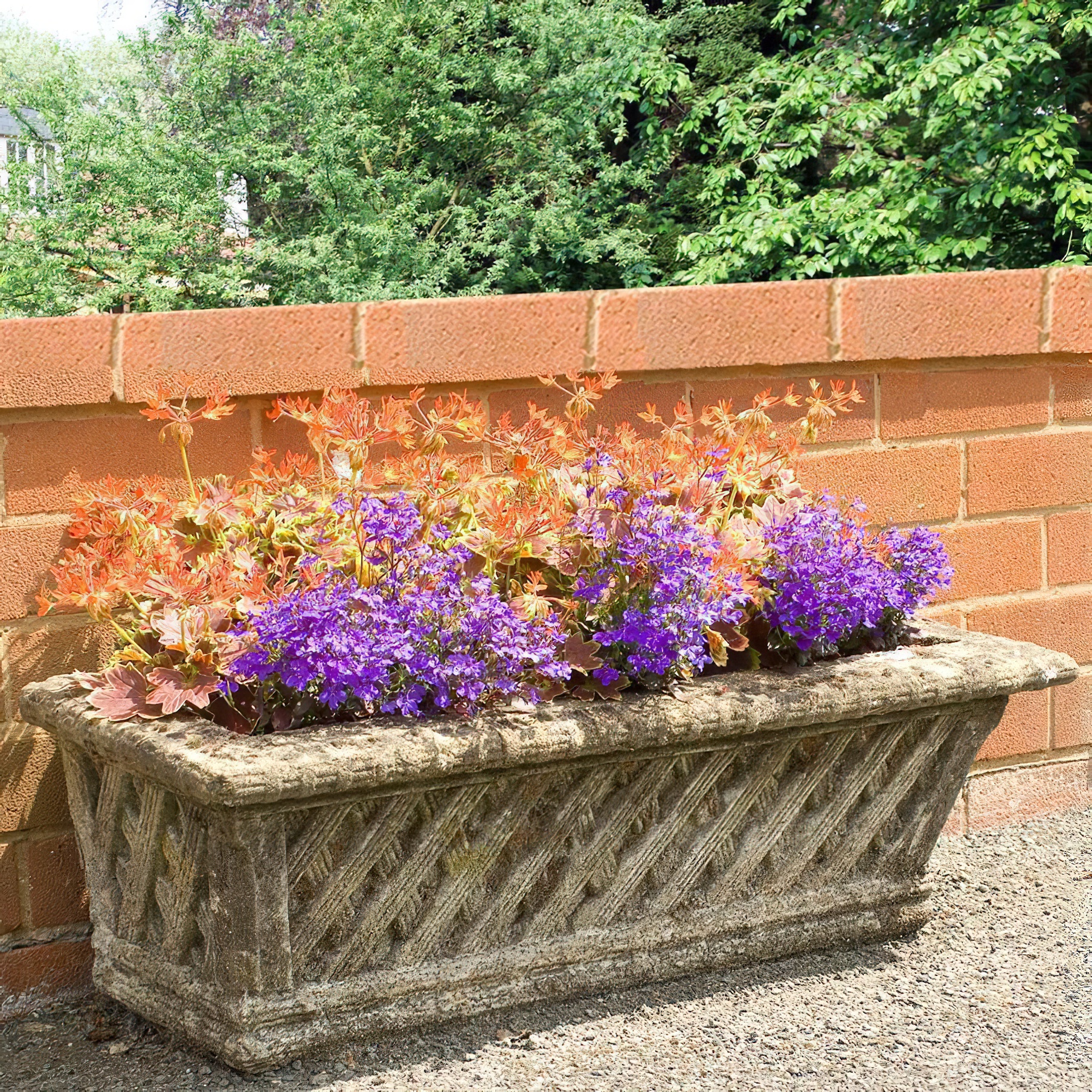 Garten Pflanztrog historisch - Oakley Court / Sand / 86,5x38x26 cm (LxBxH)