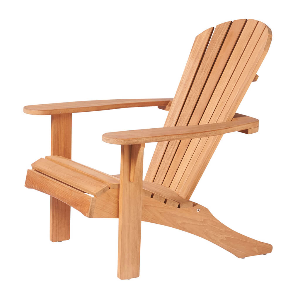 Moderne Strandliege aus Teakholz - Amelia Strandliege / ohne Fußteil