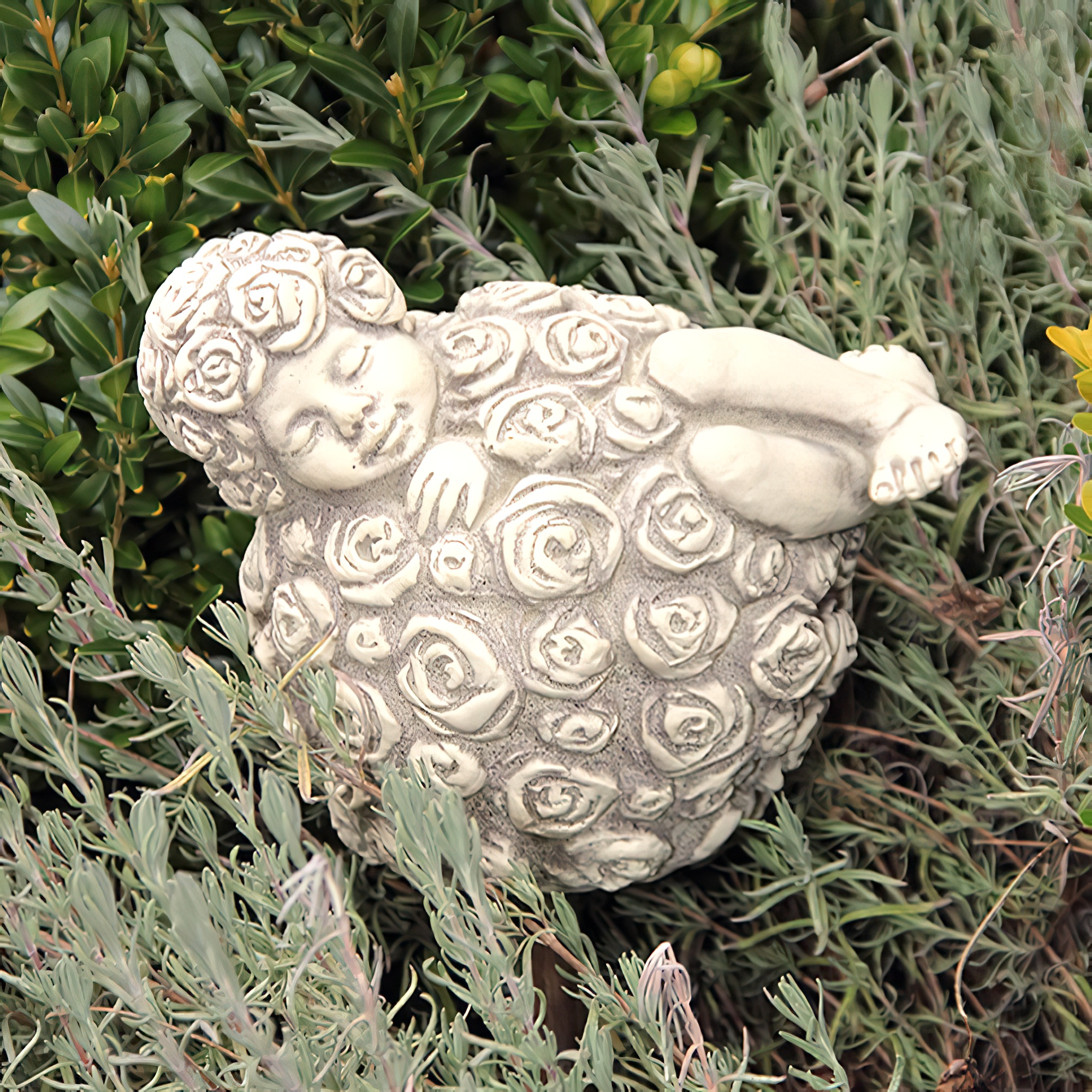 Rosen Blumenkind für den Garten aus Stein - Pila Rosas / ohne Stab
