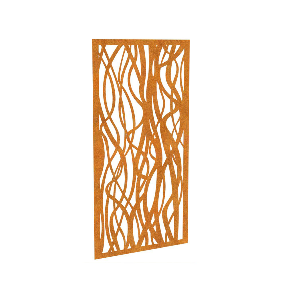 Stilvoller Rost Metall Sichtschutz für Garten & Terrasse