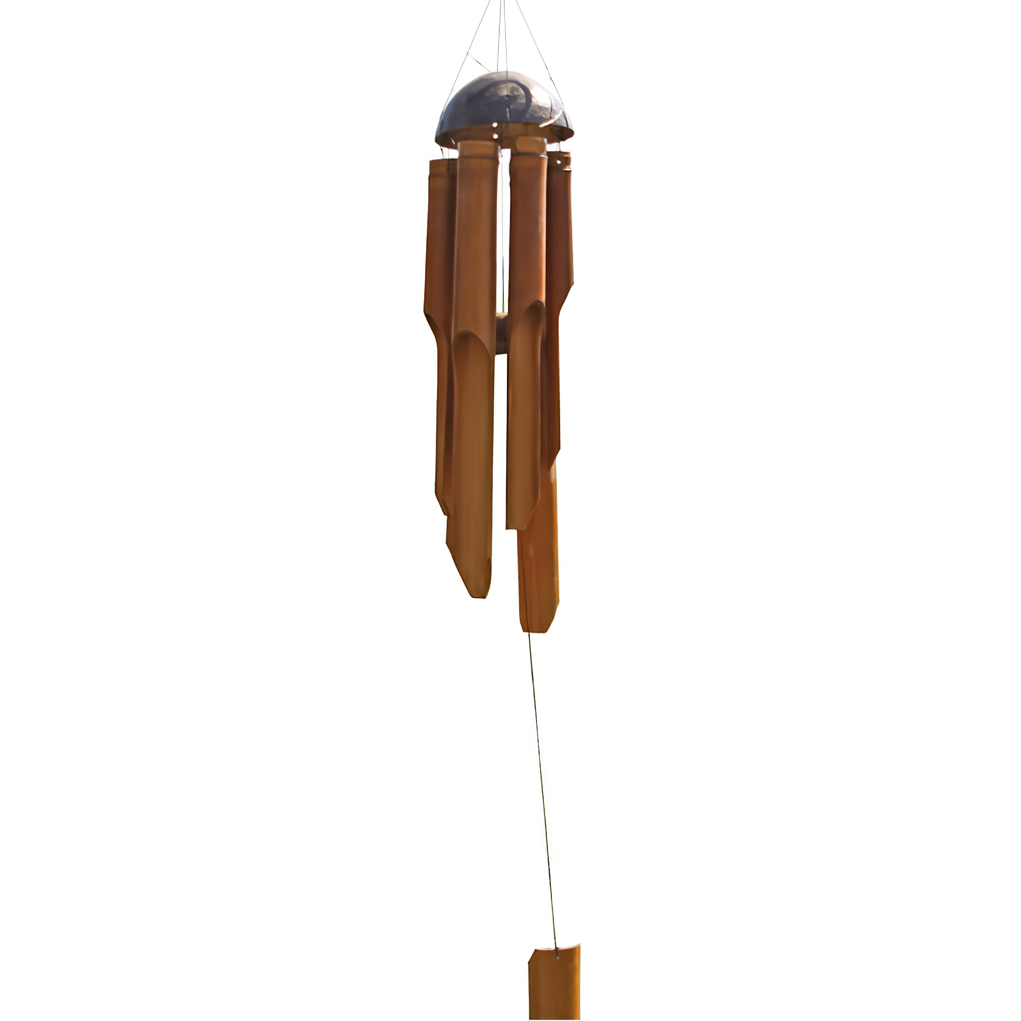 Carillon à vent rouillé avec plusieurs tubes pour la décoration de jardin