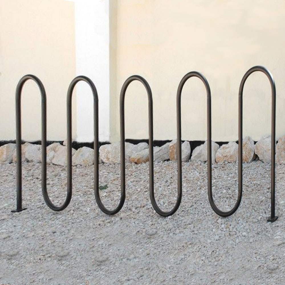 Zeitloser Metall Fahrradstand für viele Fahrräder - Tjelvar / Grün / 11 Fahrräder