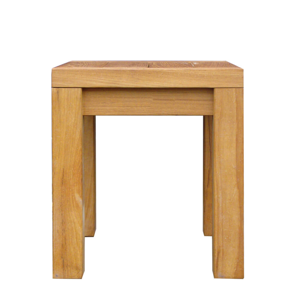 Teakholz Gartenhocker - modern - Lucy Hocker