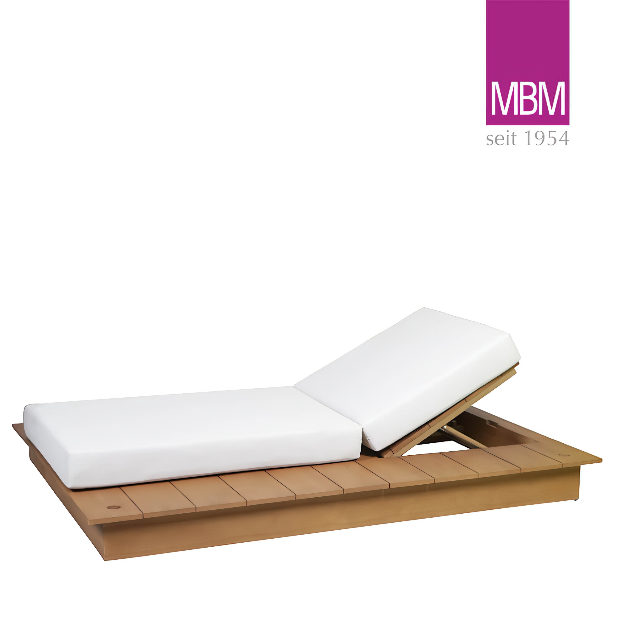 MBM Einzelliege mit Auflagen für draußen - rechts - La Villa Day Bed Einzelliege  / ohne Schutzhülle