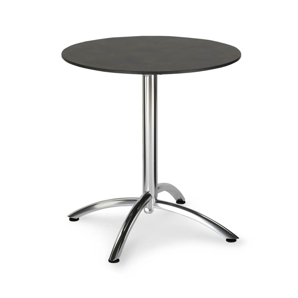 Runder Gartentisch 70cm klappbar weiß oder grau - Clarere Gartentisch / Anthrazit