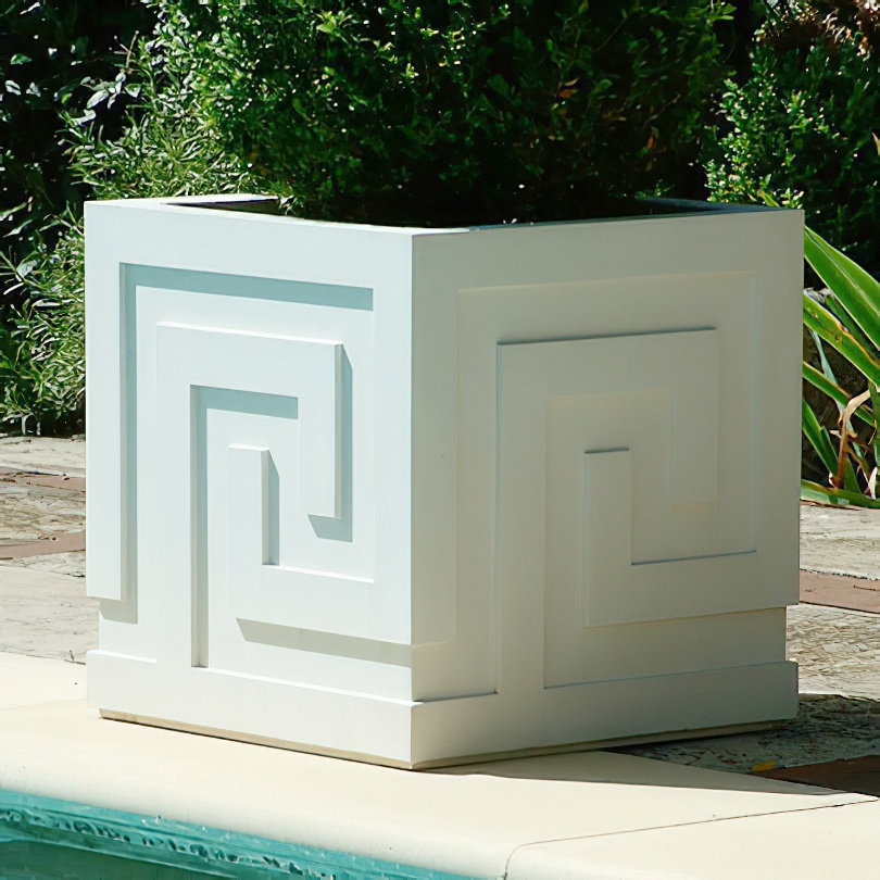 Moderner Garten Pflanztopf - Avantgarde / Sand / 30,5x30,5x30,5 cm (LxBxH)