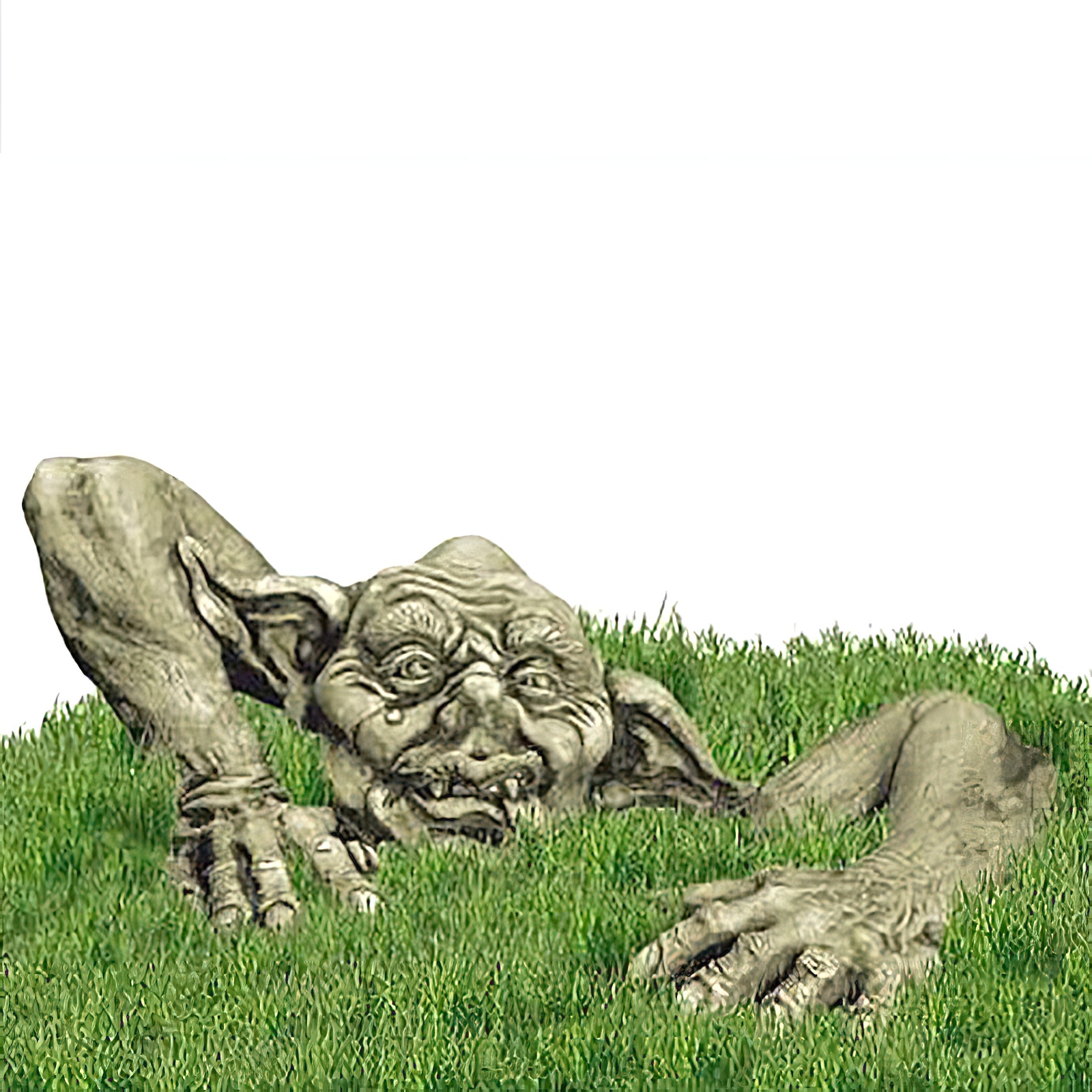 Kobold als Bodenskulptur aus Steinguss - Goran