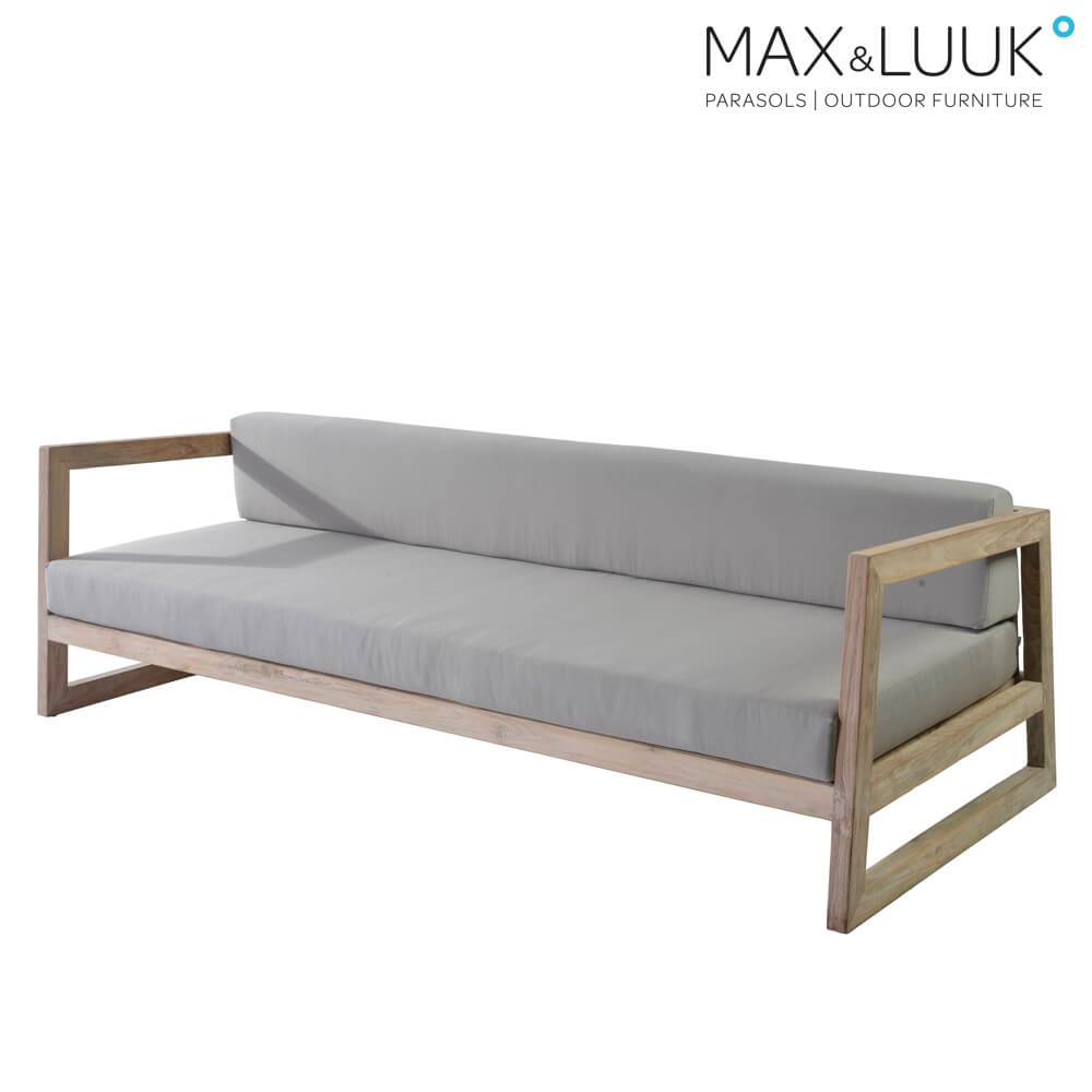 Gartensofa aus Teakholz mit Sitzkissen - modern - Max&Luuk - Mason Gartensofa