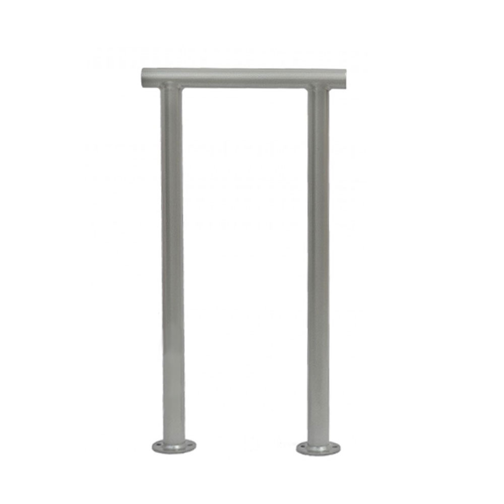 Cadre de table de jardin en métal gris sans plateau