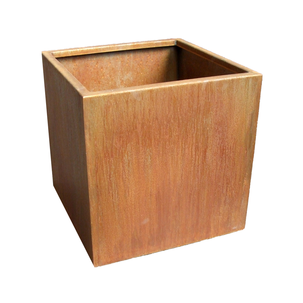 Metall Pflanztopf XXL - Pyramiden Blumenkübel - Innu Tregon / Stahl galvanisiert