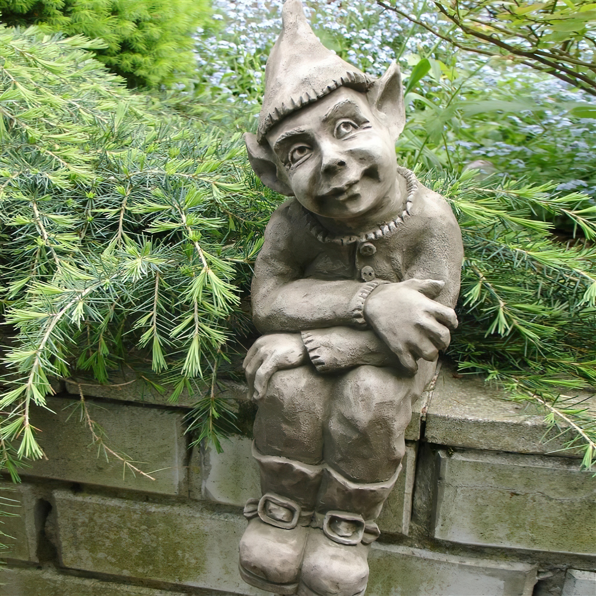 Lustiger Steinguss Treppenstufenhocker - Almar