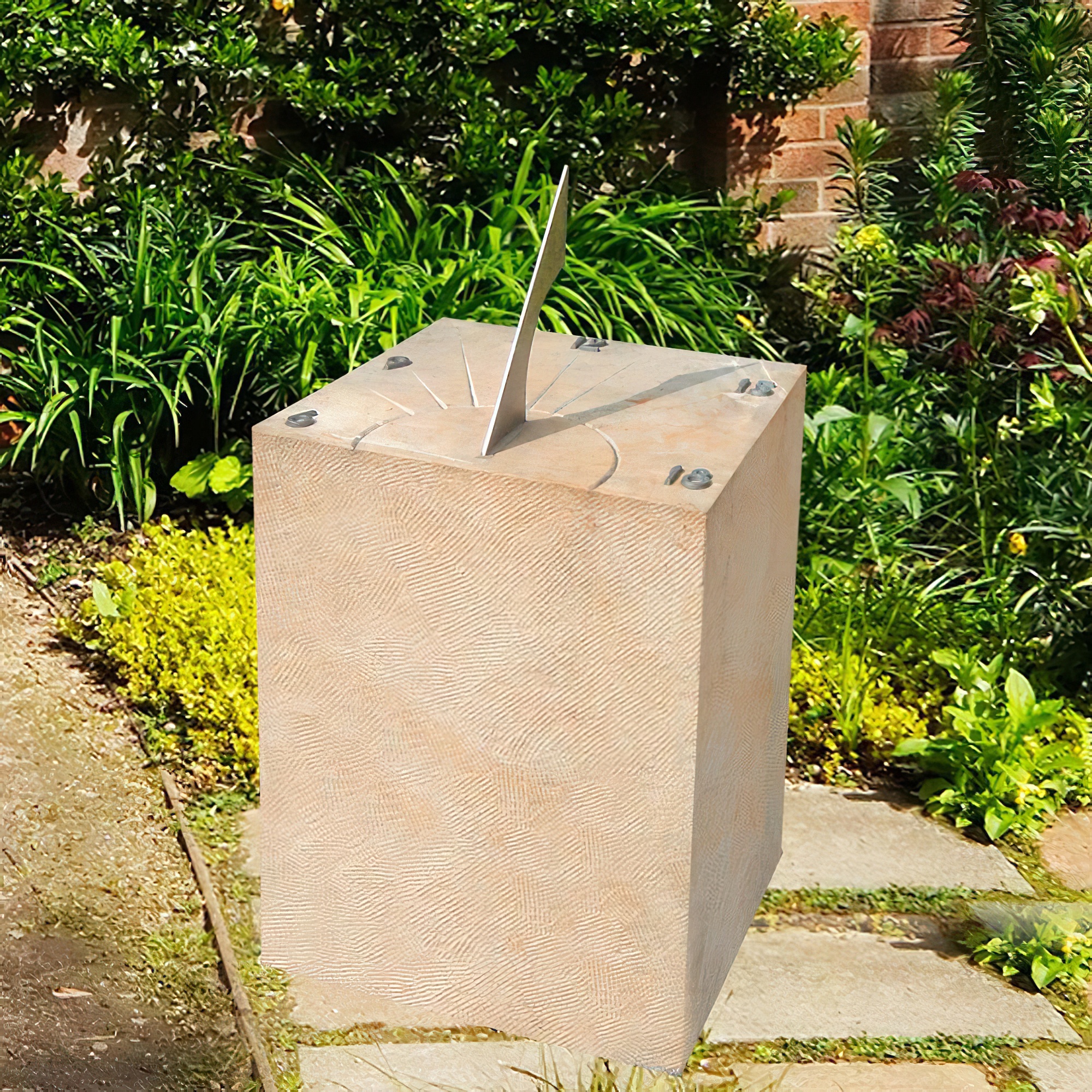 Handwerkliche Sonnenuhr aus Sandstein - Tempora